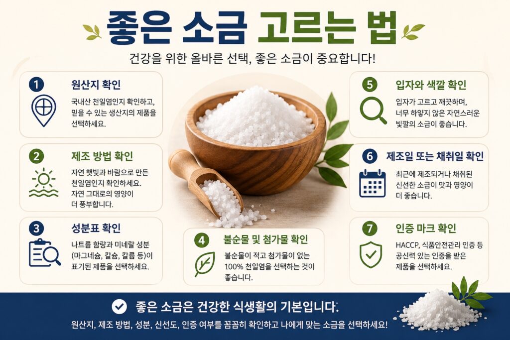 좋은 소금 고르는 법