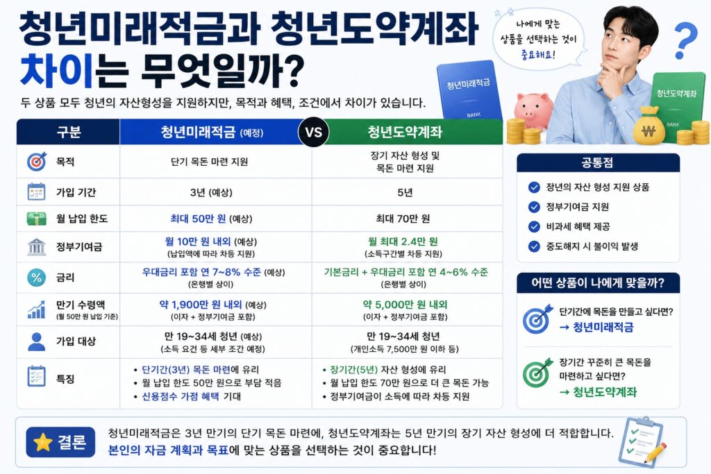 청년도약계좌와 차이는 무엇일까?