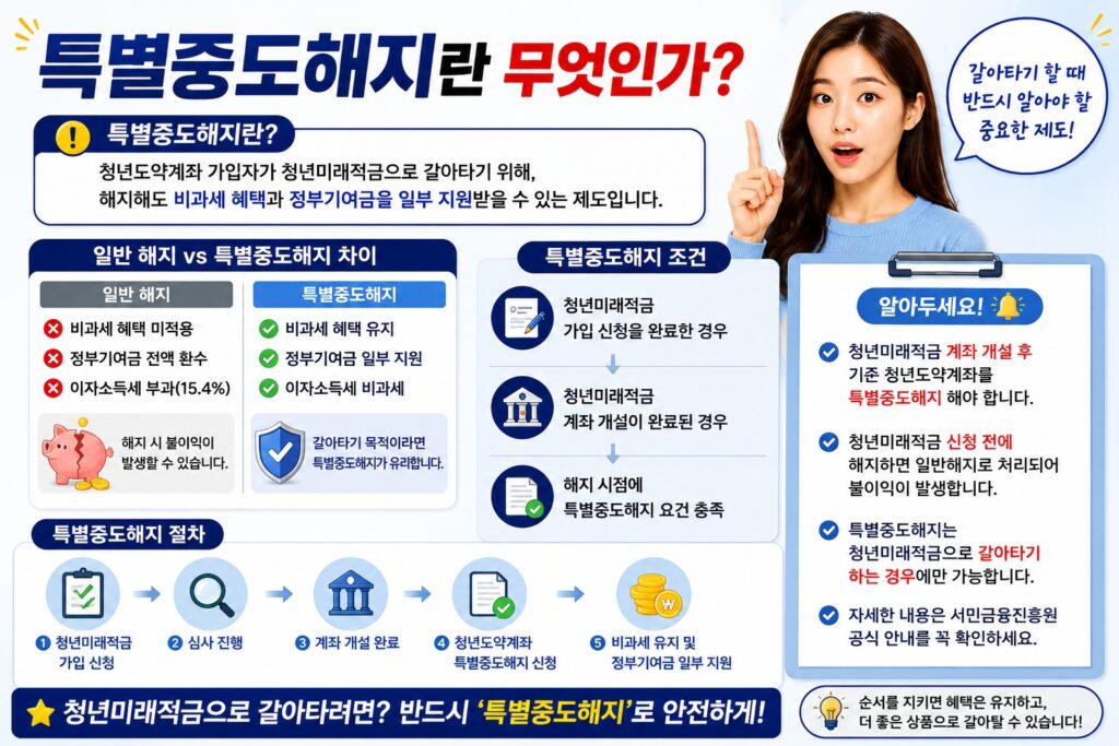 특별중도해지란 무엇인가
