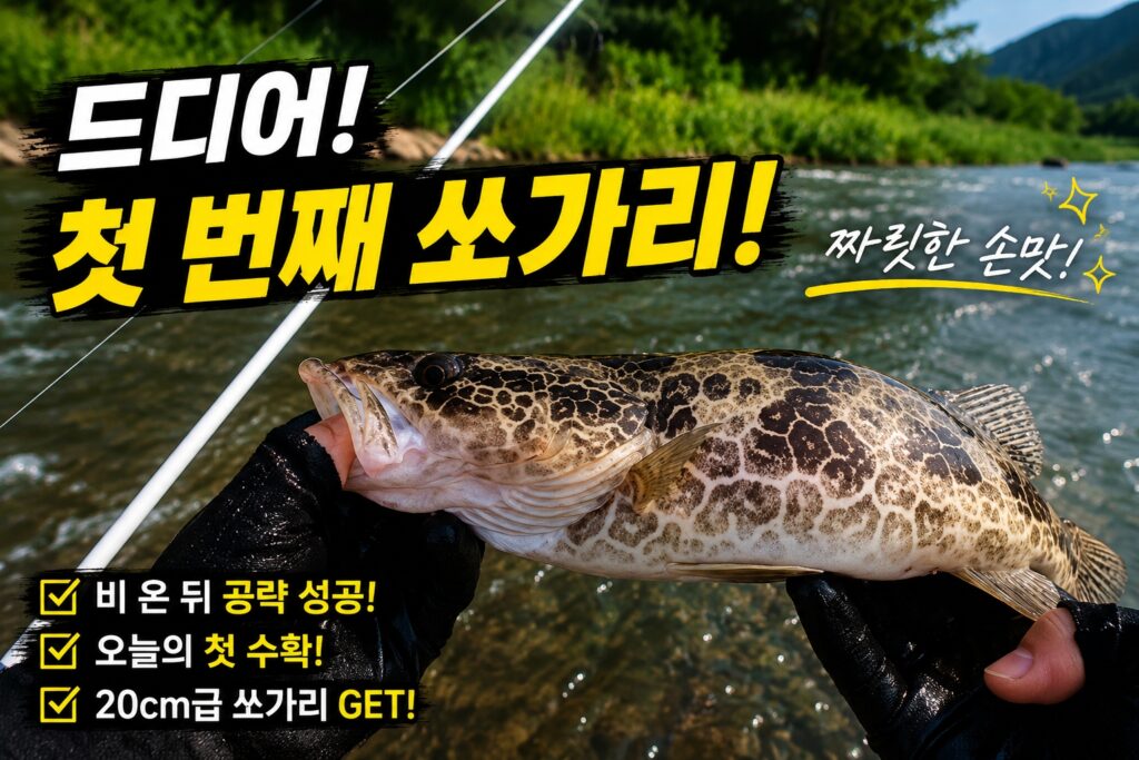 드디어 첫 번째 쏘가리
