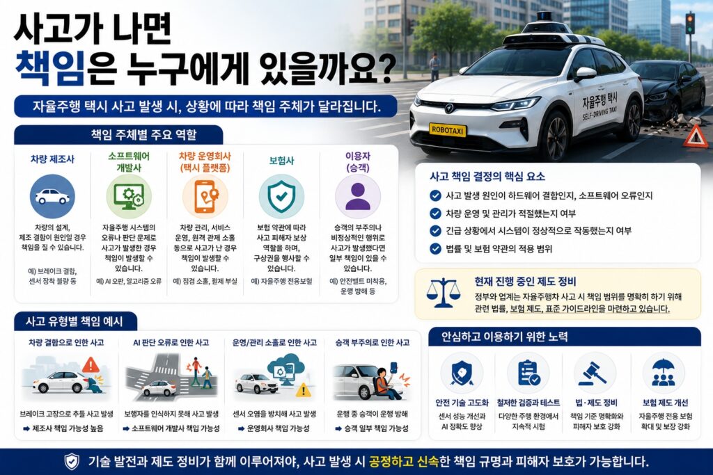 사고가 나면 책임은 누구에게 있을까요?