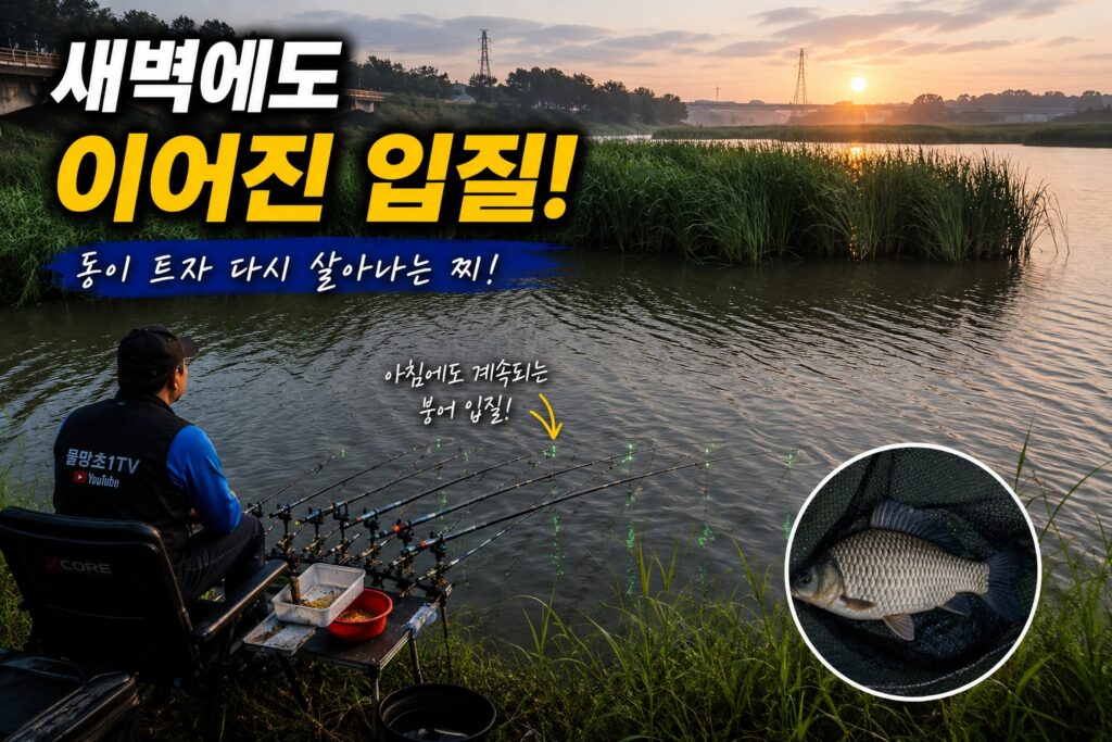 새벽에도 이어진 입질