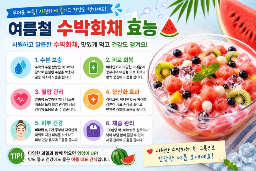 여름철 수박화채 효능