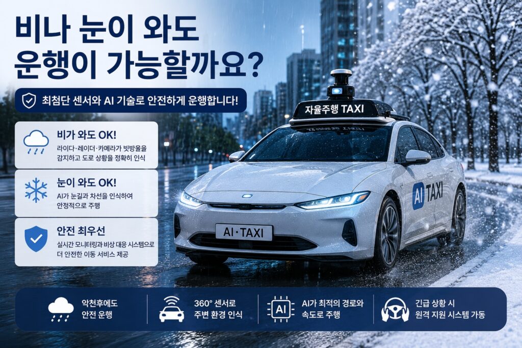비나 눈이 와도 운행이 가능할까요?