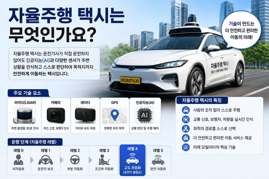 자율주행 택시는 무엇인가요?