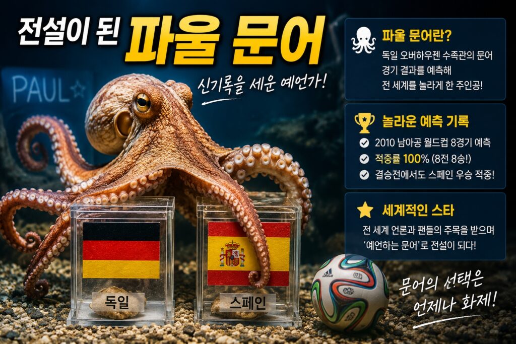 전설이 된 파울 문어