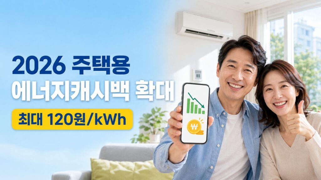 2026년 주택용 에너지캐시백 확대