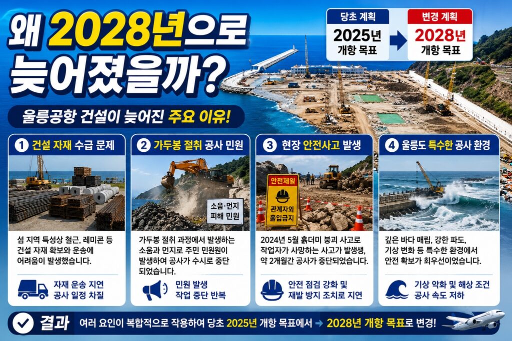 왜 2028년으로 늦어졌을까