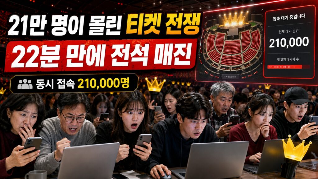 21만 명이 몰린 티켓 전쟁