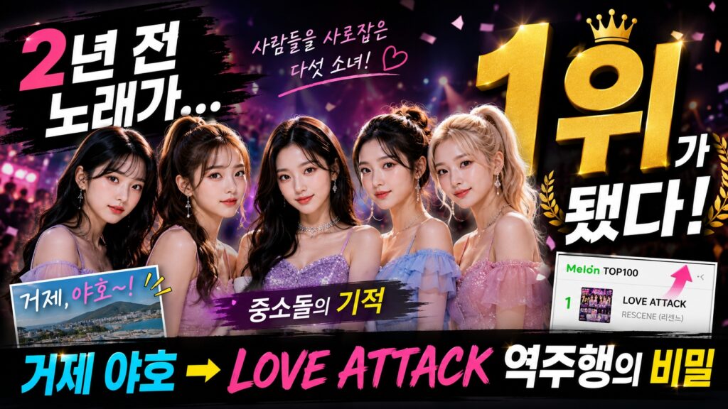 리센느 LOVE ATTACK 2년 만의 역주행과 멜론 TOP100 1위