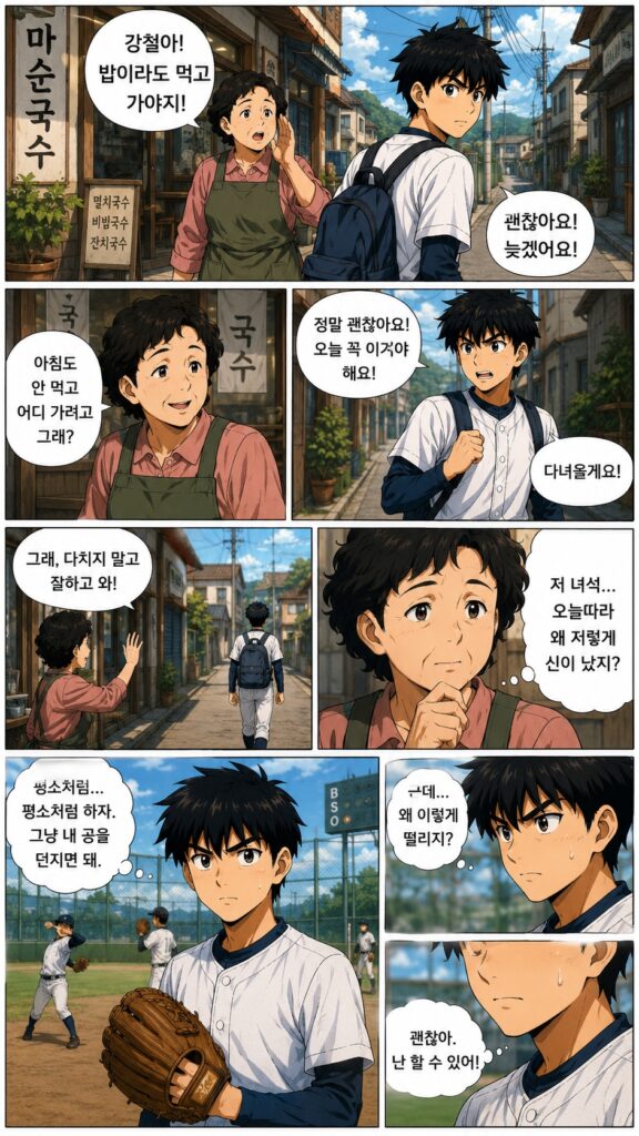 강철아 밥이라도 먹고 가자 