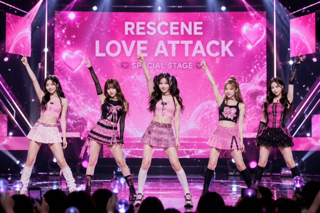 LOVE ATTACK 무대오르는