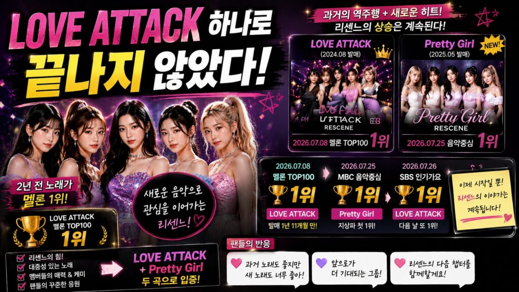 LOVE ATTACK 하나로 끝나지 않았다