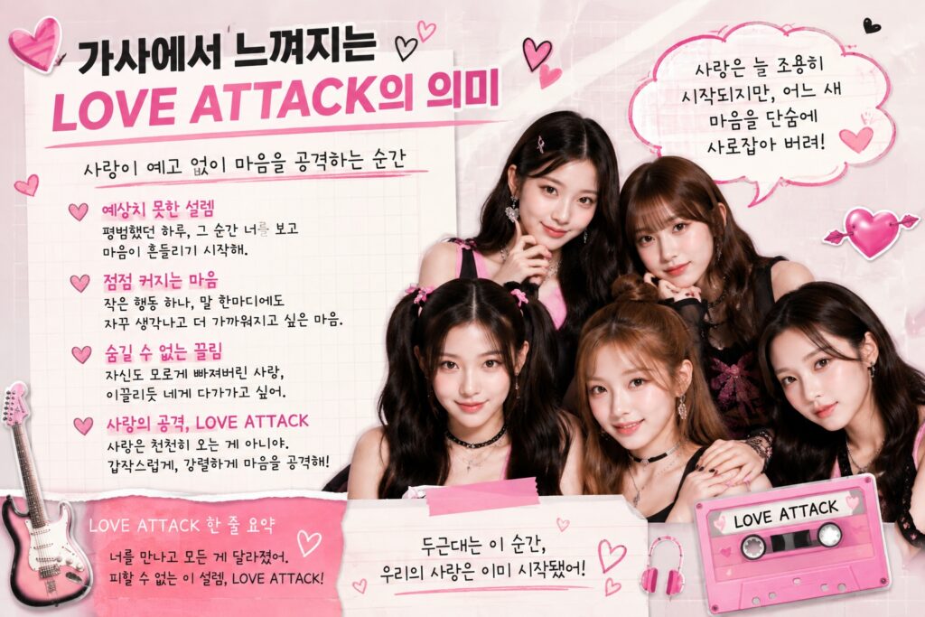 가사에서 느껴지는 LOVE ATTACK의 의미