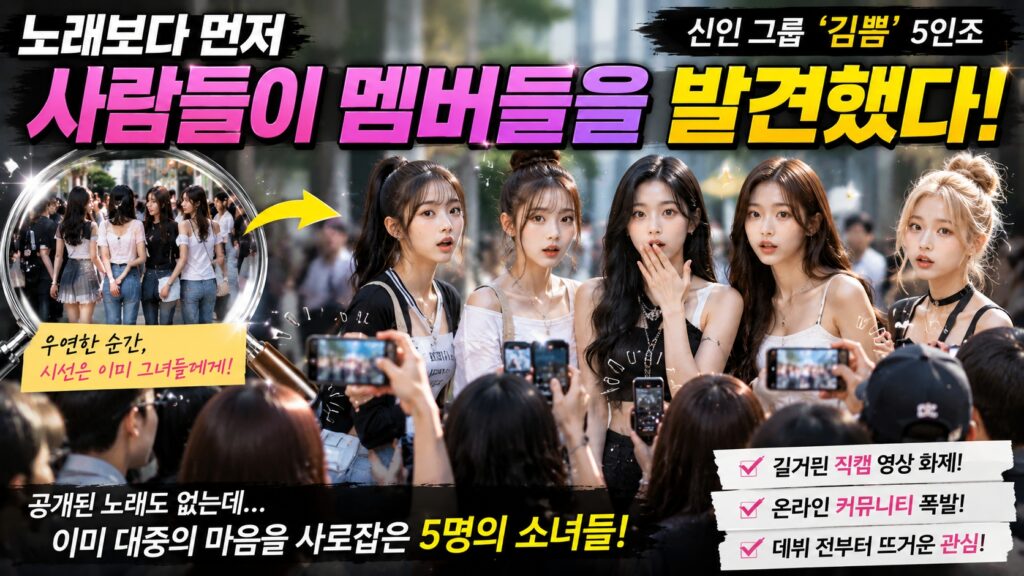 노래보다 먼저 사람들이 멤버들을 발견