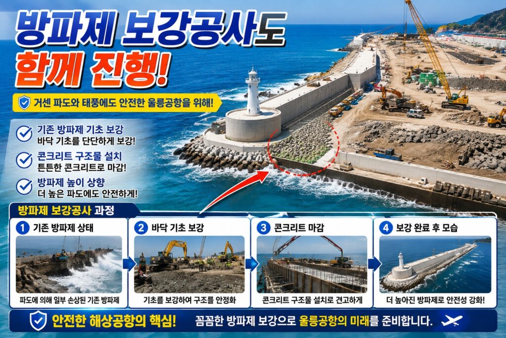 방파제 보강공사도 함께