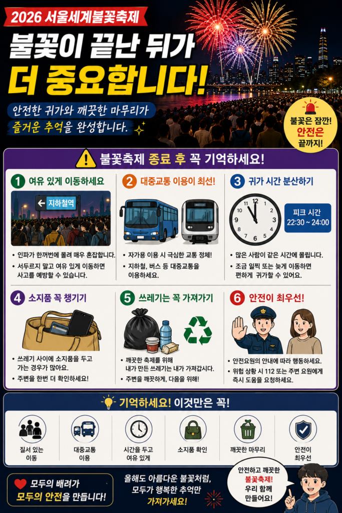 불꽃이 끝난 뒤가 더 중요합니다