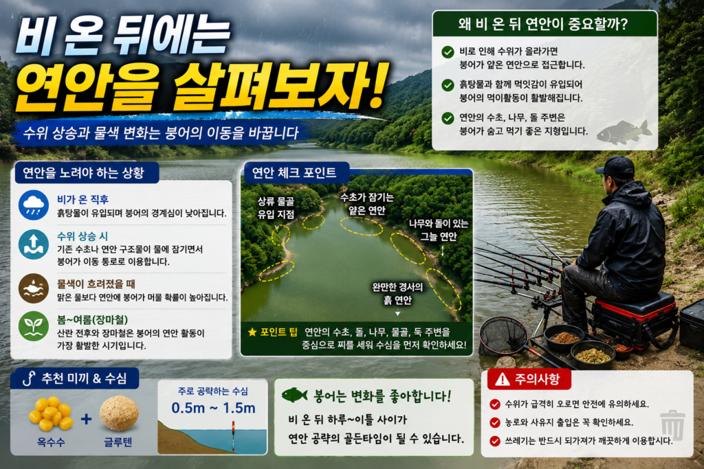 비 온 뒤에는 연안을 살펴보자