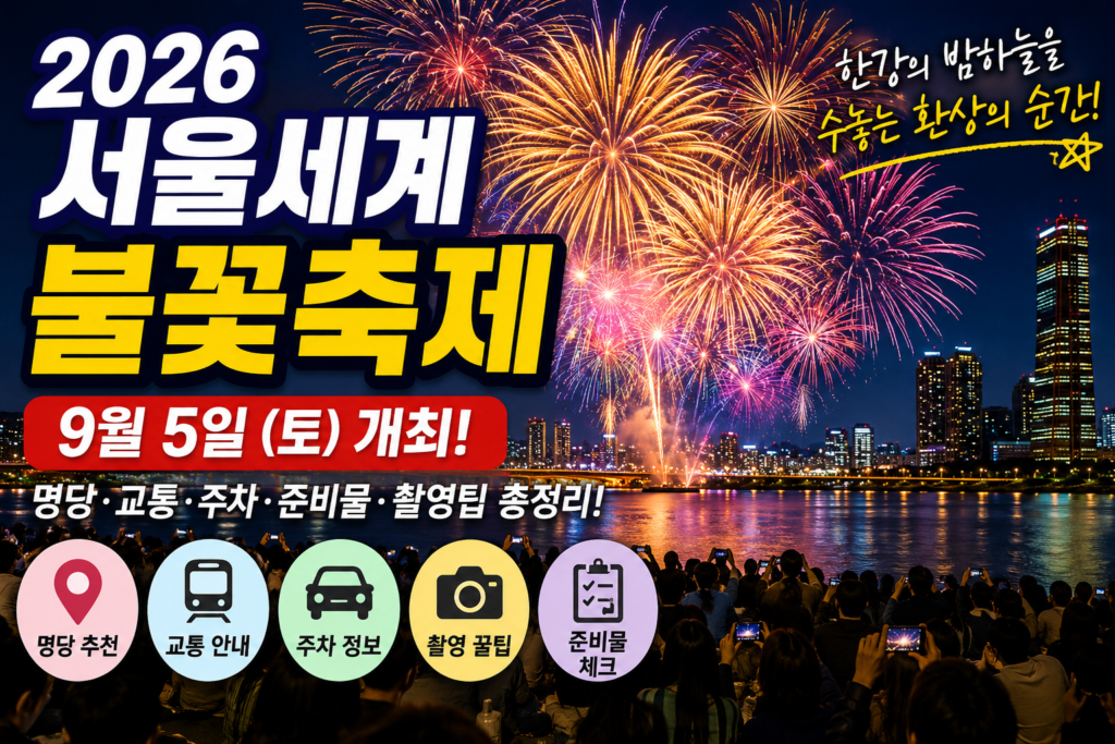 2026 서울세계불꽃축제 여의도 한강공원 불꽃놀이