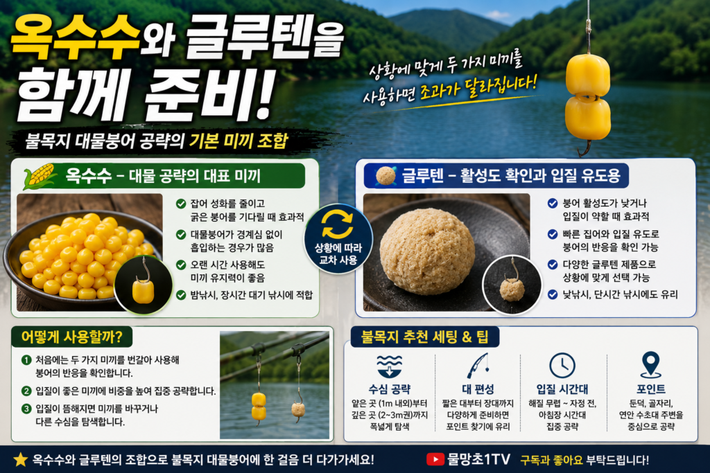 옥수수와 글루텐을 함께 준비