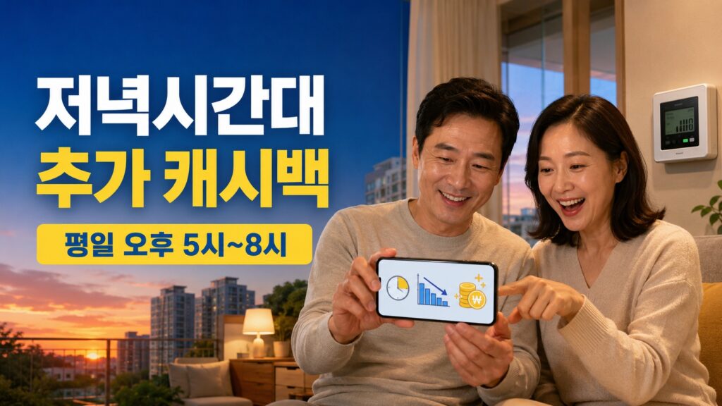 저녁시간대 추가 캐시백