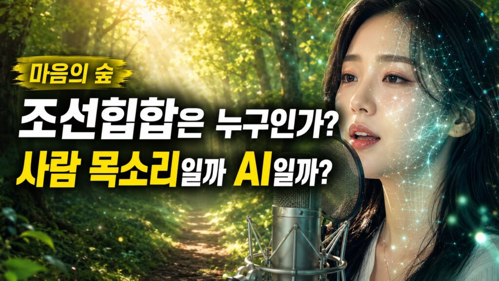 조선힙합은 누구인가 마음의 숲 목소리는 사람일까 AI일까