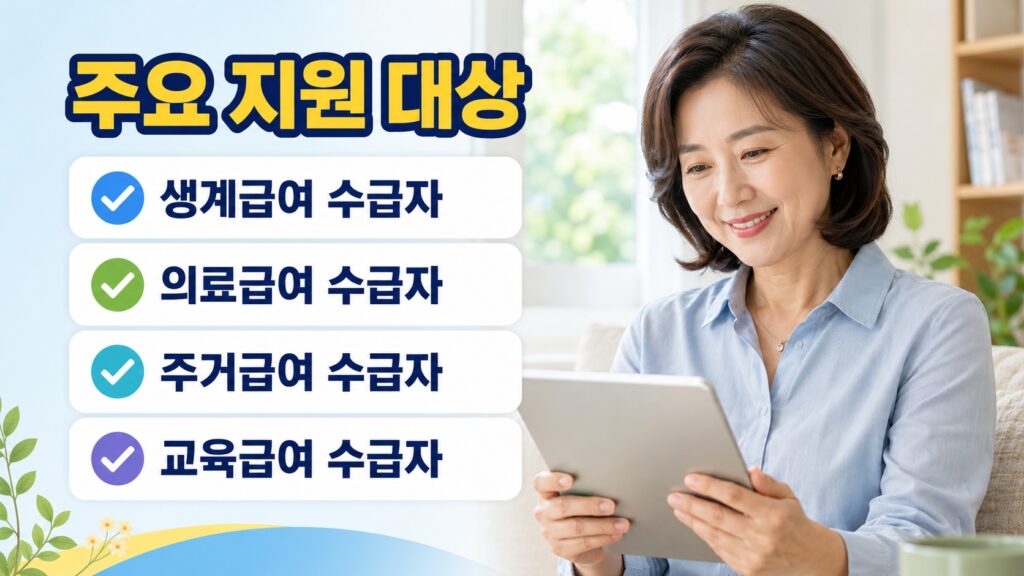 주요 지원 대상