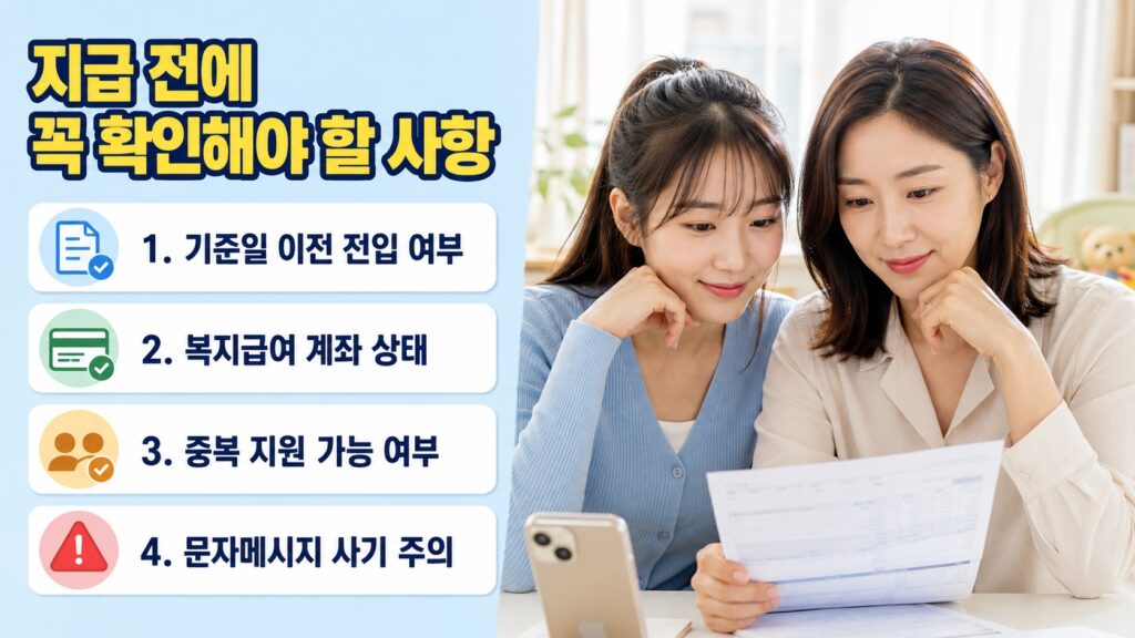 지급 전에 꼭 확인해야 할 사항