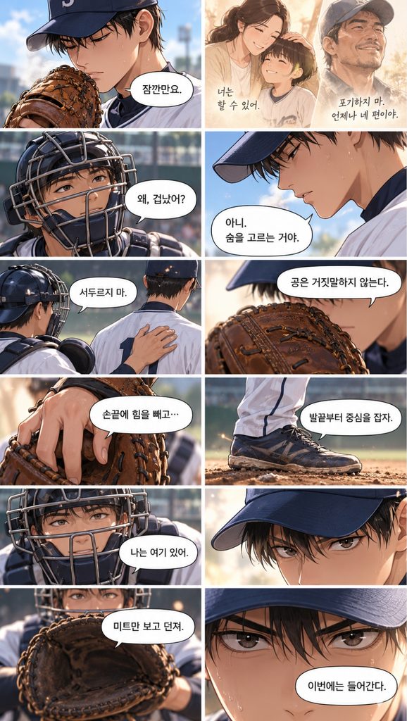 강철은 호흡을 가다듬고 손끝의 힘을 빼며 포수의 미트에 집중한다.