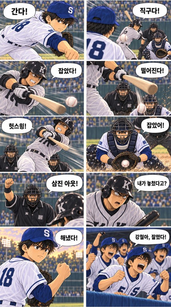 “강철아, 잘했다!”