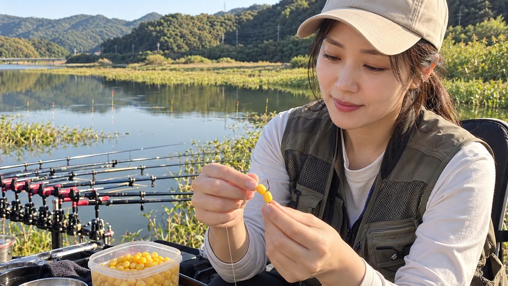 30대 여성 조사가 옥수수 두 알